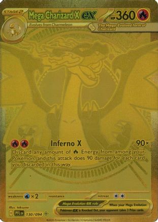 Mega Charizard X ex - 130/094 - Mega Hyper Rare - Holofoil