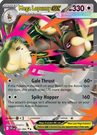 Mega Lopunny ex - 084/094 - Double Rare - Holofoil