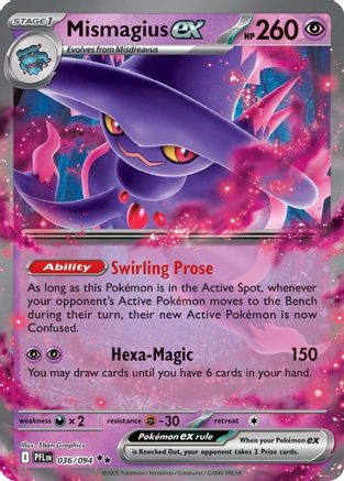 Mismagius ex - 036/094 - Double Rare - Holofoil