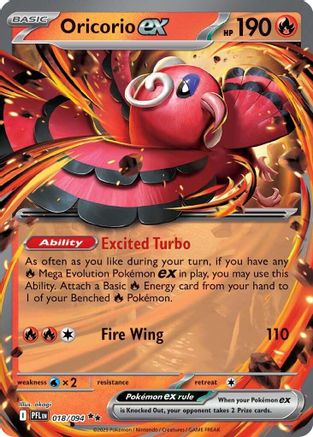 Oricorio ex - 018/094 - Double Rare - Holofoil