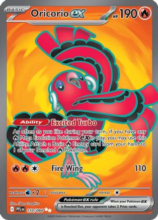 Oricorio ex - 110/094 - Ultra Rare - Holofoil