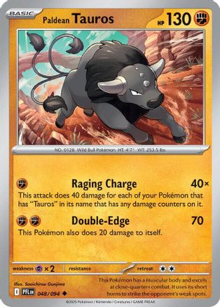 Paldean Tauros - 048 - Uncommon