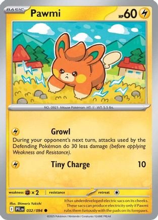 Pawmi - 032 - Common - Reverse Holofoil