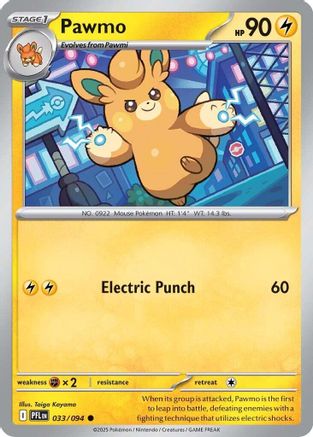 Pawmo - 033 - Common - Reverse Holofoil