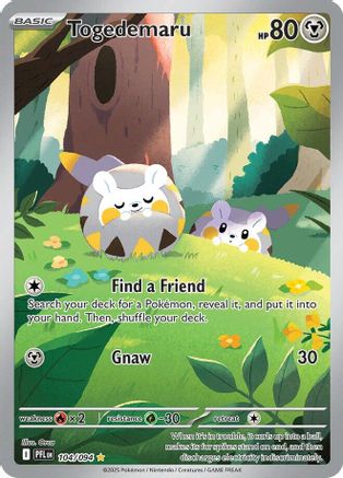 Togedemaru - 104/094 - Illustration Rare - Holofoil