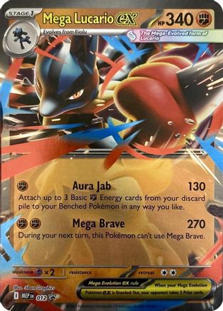 Mega Lucario ex - 012 - Promo - Holofoil