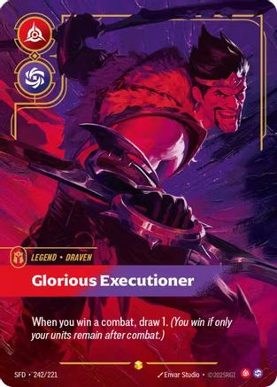 Draven - Glorious Executioner (Overnumbered) (242/221) - Spiritforged Foil