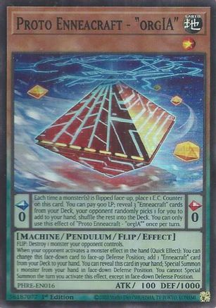 Proto Enneacraft - "orgIA" (Super Rare) - PHRE-EN016 - Phantom Revenge 1st Edition