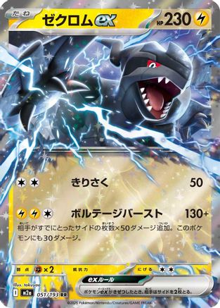 Zekrom ex (Japanese) - 051/193 - Double Rare