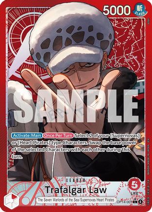 Trafalgar Law (Alternate Art) - OP14-001 - Leader
