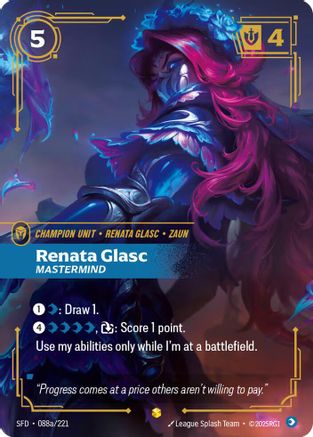 Renata Glasc - Mastermind (Alternate Art) (088a/221) - Spiritforged Foil