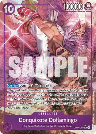 Donquixhote Doflamingo - OP14-069 (Alternate Art) - OP14-069 - Super Rare
