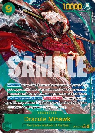 Dracule Mihawk - OP14-119 (Alternate Art) - OP14-119 - Secret Rare