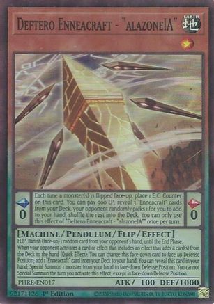 Deftero Enneacraft - "alazoneIA" (Super Rare) - PHRE-EN017 - Phantom Revenge 1st Edition
