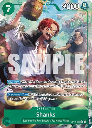 Shanks (Alternate Art) - OP14-027 - Rare