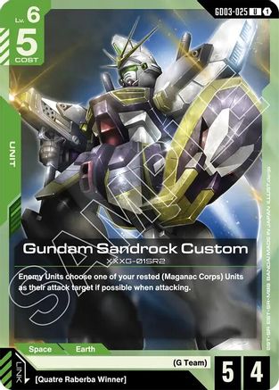 Gundam Sandrock Custom - GD03-025 - UC