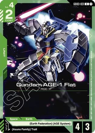 Gundam AGE-1 Flat - GD03-031 - C