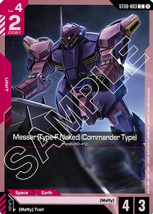 Messer (Type-F Naked) (Commander Type) - ST08-003 - Starter Deck 08: Flash of Radiance