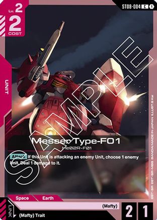 Messer Type-F01 - ST08-004 - Starter Deck 08: Flash of Radiance