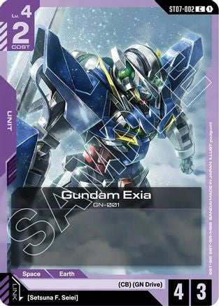 Gundam Exia (ST07-002) - ST07-002 - Starter Deck 07: Celestial Drive
