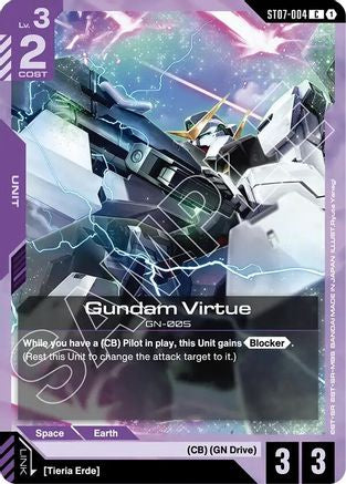 Gundam Virtue (ST07-004) - ST07-004 - Starter Deck 07: Celestial Drive