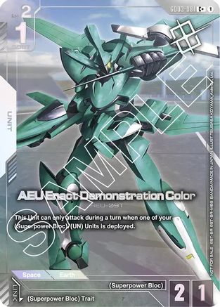 AEU Enact Demonstration Color (Store Tournament Winner Pack 03) - GD03-081 - C+
