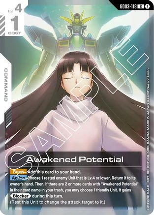 Awakened Potential (Store Tournament Participant Pack 03) - GD03-118 - R