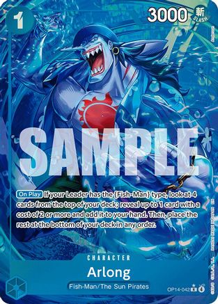 Arlong - (Alternate Art) - OP14-042 - Common