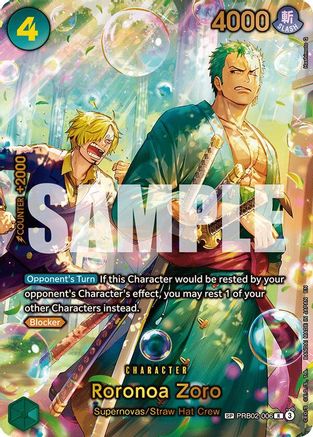 Roronoa Zoro - PRB02-006 (SP) (Alternate Art) - PRB02-006 - Rare