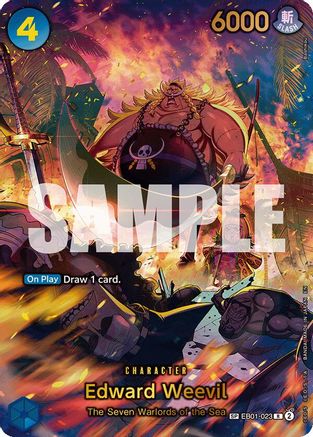 Edward Weevil - EB01-023 (SP) (Alternate Art) - EB01-023 - Rare (Pre-Order)