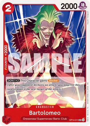 Bartolomeo - OP14-011 - Uncommon
