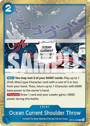 Ocean Current Shoulder Throw - OP14-058 - Rare