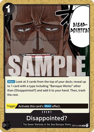 Disappointed? - OP14-099 - Uncommon