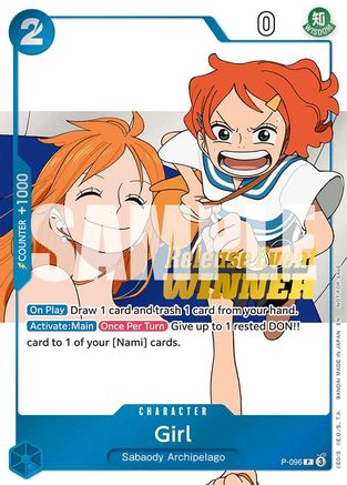 Girl (OP14 Release Event Winner) - P-096 - Promo