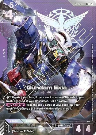 Gundam Exia (ST07-001) (LR+) - ST07-001 - Starter Deck 07: Celestial Drive