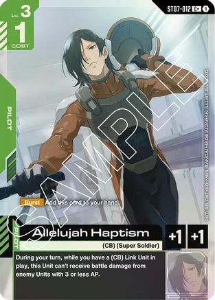 Allelujah Haptism (C+) - ST07-012 - Starter Deck 07: Celestial Drive