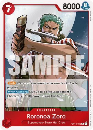 Roronoa Zoro - OP14-015 - OP14-015 - Rare