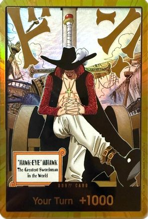 DON!! Card (Dracule Mihawk) (Gold) - - DON!!
