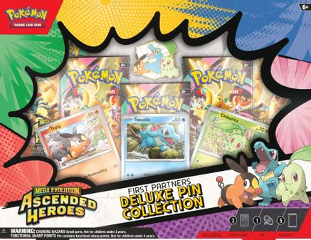 Pokemon - Mega Evolution - Ascended Heroes First Partners Deluxe Pin Collection