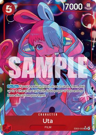 Uta (003) (Alternate Art) - EB03-003 - Super Rare