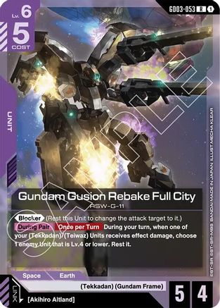 Gundam Gusion Rebake Full City - GD03-053 - R