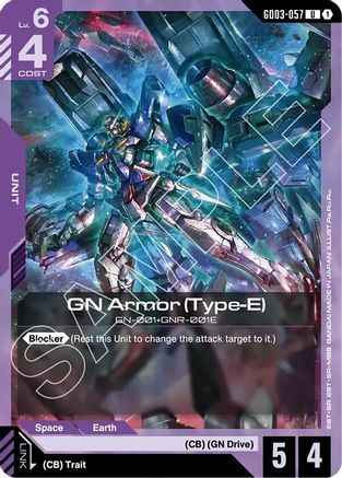 GN Armor (Type-E) - GD03-057 - UC