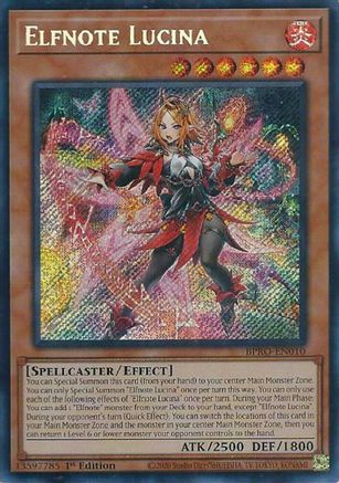 Elfnote Lucina - BPRO-EN010 - Burst Protocol 1st Edition