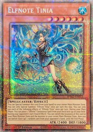 Elfnote Tinia (Starlight Rare) - BPRO-EN011 - Burst Protocol 1st Edition