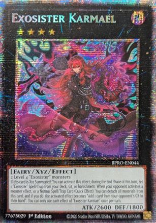 Exosister Karmael (Starlight Rare) - BPRO-EN044 - Burst Protocol 1st Edition