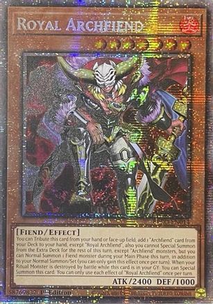 Royal Archfiend (Starlight Rare) - BPRO-EN014 - Burst Protocol 1st Edition