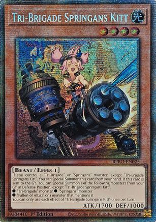 Tri-Brigade Springans Kitt (Starlight Rare) - BPRO-EN025 - Burst Protocol 1st Edition