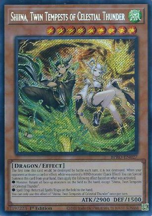 Shiina, Twin Tempests of Celestial Thunder - BPRO-EN027 - Burst Protocol 1st Edition