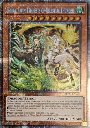 Shiina, Twin Tempests of Celestial Thunder (Starlight Rare) - BPRO-EN027 - Burst Protocol 1st Edition