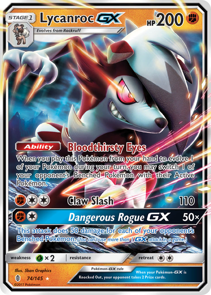 Lycanroc GX (74/145) [Sun & Moon: Guardians Rising]